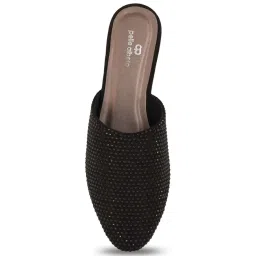 Pelle Albero Women's Black Mule Shoes image 3