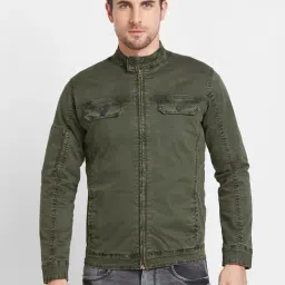 Being Human Green Regular Fit Jacket-image-53