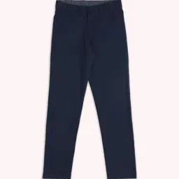 Pantaloons Junior Navy Cotton Regular Fit Trousers-picture-26