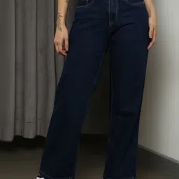 HERE&NOW Women Jean Boyfriend Fit High-Rise Acid Wash Stretchable Jeans-picture-43