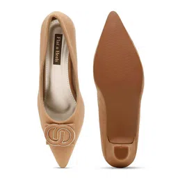 Flat n Heels Suede Block Pumps image 5