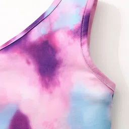 INCLUD Girls Printed One Shoulder Top With Shorts image 4