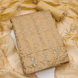 Maroosh Embellished Unstitched Dress Material-picture-19