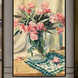 Art Street Printed Black Cotton Canvas Wall Art-picture-40