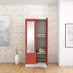 Godrej Interio Slimline 2 Door M2 Steel Almirah, (1 Year Warranty, Tex Terracotta Color)-picture-32