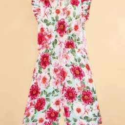 Pantaloons Junior Multicolor Cotton Floral Print Jumpsuit image 5