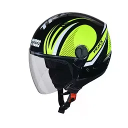 Studds TRACK SUPER D3 DECOR BLACK (600 mm) X Large Open Face Helmet, BLACK N5-picture-28