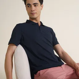DAMENSCH Solid Thermoregulating Regular Fit 2-Button Polo T-shirt-picture-55
