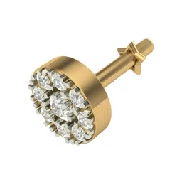 dishis 18K Yellow Gold Diamond Nose Pin for Women image 3
