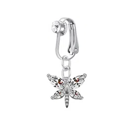 via mazzini Clip-On Style Whimsical Dragonfly Belly Button Navel Ring For Women And Girls (BB0181) 1 Pc image 1