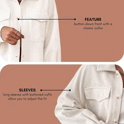 greciilooks POLYCOTTON JACKET FOR WOMEN | WOMEN JACKET | LONG JACKET FOR WOMEN | JACKET TOPS FOR WOMEN | OVERSIZED JACKET FOR STANDARD LENGTH WOMEN image 5