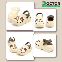 doctor health super soft Stylish and Anti Skid Women Clogs with Cushioned Footwear | Adjustable Strap Clogs | Comfortable | Lightweight | Everyday Wear image 5