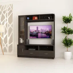 SIVOM Holland Multipurpose TV Unit fits Upto 43 inch with Storage Engineered Wood TV Entertainment Unit (Finish Color - Dark Wenge, Knock Down) image 3