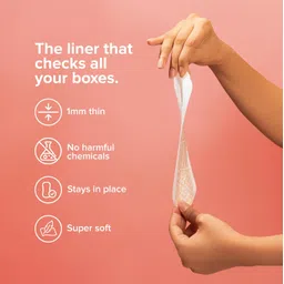 Nua Ultra-Soft Panty Liners For Women Daily Use - 40 Liners | 190mm Long | Rash-Free and Toxin-Free | Protection Against Leakage and Discharge | Keeps You Dry & Fresh All Day Long image 4