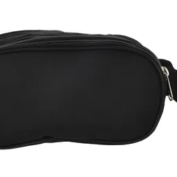 Kuber Industries Travel Toilerty bag|Shaving Kit for Men|Cosmetic Bag for Travel Accessories|3 Zipper Comparments & Carrying Strip|Pack of 1(Black)-HS43KUBMART26607 image 4