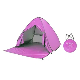 loom tree LOOM TREE® Beach Tent Automatic Beach Tent Pop Up Tent for Beach Mountaineering Fishing Pink | Outdoor Sports | Camping & Hiking | Tents & Canopies | Tents image 2