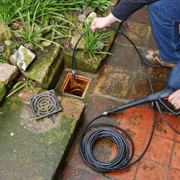 BOSCH High- Pressure Drain Cleaner Pipe 10m, 9.5 mm diameter, Accessory for Aquatak pressure washers, Hose for Cleaning pipe and Drains, Max Pressure 140 Bar, Easy Attachment, 0.79kg image 4