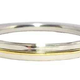 the amritsar store Brass & Metal Stainless Steel Kada for Men's (Silver, 80 gm) image 2