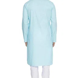 royal kurta Men's Pure Cotton Solid Kurta Pajama Set image 4