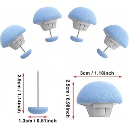 glow star Duvet Cover Clips, Sheet Button Fasteners, Mushroom Quilt Fixing Pin for Bedding Accessories, Cover Fixtures With One-Key Unlock (8) image 5