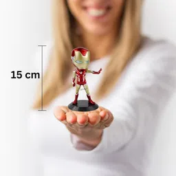 tinion Tinion|| Iron Man (Avengers) Action Figure Special Edition Action Figure for Car Dashboard, Decoration, Cake, Office Desk & Study Table (Pack of 1) (Height-16cm) image 2