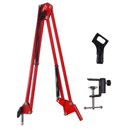 Kadence Microphone Arm Stand, Heavy Duty Swivel Mic Arm Microphone Stand, Suspension Scissor Boom Stand available in Orange, White, Red, Green, Blue and Black colours image 3