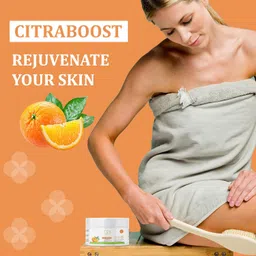 OG BEAUTY Natural Citraboost Vitamin C Body Scrub | Enriched with Vitamin C | Brightens Skin & Improves Skin Texture | Removes Excess Oils & Retains Moisture | 200ml image 3