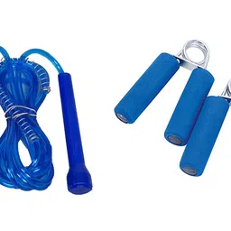 Simran Sports Pencil Skipping Rope & Hand Gripper image 1