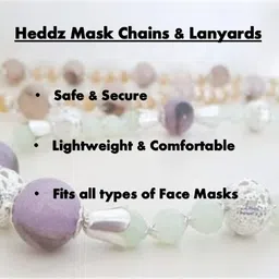 heddz Glass Beaded Spectacle Chain - Lanyard Chains And Spectacle Holders - Beaded Eye Glasses Chain Eyeglass Holders - Spectacle Chains and Beaded Cords for Women image 4