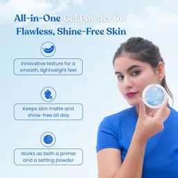 HUDA GIRL Blue Sky & Cloud Instant Oil Control Gel Compact Powder for Oily Skin - Mattifying, Poreless Finish - 2in1 Primer & Oil Control Compact Powder, Long-Lasting Compact for Women image 3