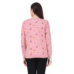 stories.label Cotton Sweatshirt for Women in 300 GSM Fabric with Ribbed Details Includes Plus Sizes (S-5XL) image 2