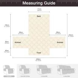 TAOCOCO 100% Waterproof Recliner Chair Cover, Non Slip Recliner Covers for Large Recliner Chair with Pocket, Washable Reclining Chair Cover Furniture Protector for Kids Pets(Oversized Recliner, Coffe) image 3