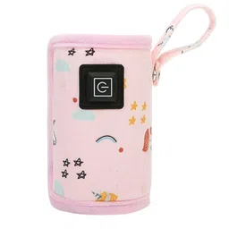Enakshi (LABEL) Creations Portable Bottle Warmer Bottle Warming Bag for Outdoor Home Pink image 3
