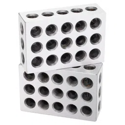 1 2 3 Blocks, 23 Hole Matched, 0.0002in Accuracy, Made of Tool Steel, Threaded Holes, Machinist Industrial Supply image 4