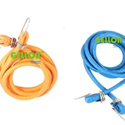 Gellon 6 Feet Long Bungee Cord with Steel Hook Stretched Up to 9 Feet/Shock Cord Luggage Tying Rope Pack of 1 (Pack of 1) image 1