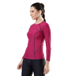 speedo Women's Solid Long Sleeve Suntop image 2