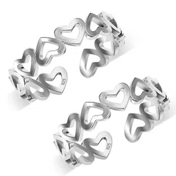 truesilver acpl Women's Antique Toe Ring in 925 Sterling Silver, Pure Silver Toe-Ring for Women image 1