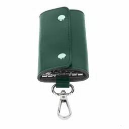 instabuyz Unisex-Adult Black Leather Key Chain Wallet image 1