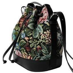 theater Women’s Medium Size Bucket Bag | Stylish Floral Printed Crossbody Handbag for Ladies | Premium Drawstring Shoulder Purse with Adjustable Strap | Trendy, Spacious Everyday, Office & Casual Use image 3