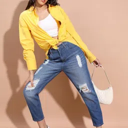 tokyo talkies Women's Relaxed Fit Regular Mid-Rise Jeans Pant image 2