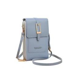 momisy Mobile Bag Cellphone Sling Card Holder Wallet Handbag, Transparent Screen, Crossbody Multi-function Shoulder Bag for Girls-Belt image 1