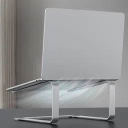 TARKAN Laptop Stand for Desk, Heavy Metal Riser Stable Height Elevator with Air Flow for 13-17 Inch Laptops (Silver) image 5