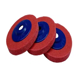 Generic Nylon fiver bugging disc 4 inch polishing pad abrasive, paint & rust remover sanding wheel accessories for angle grinder 115mm X 22.2mm image 2