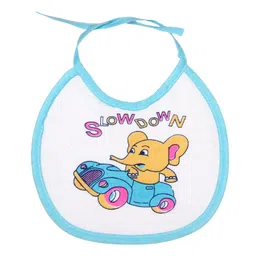 Modern Heados Baby Bib with Cute Cat Design, Cotton, Perfect Print, White Trim image 4