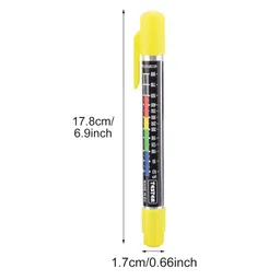 Paint Thickness Tester, Car Body Damage Detector Crash Check Car Coating Film Water Resistant Paint Thickness Meter Magnetic Tip(As Shown) image 3