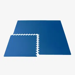 We Sell Mats Blue 48 Sq Ft (12 Tiles + Borders) Foam Interlocking Anti-Fatigue Exercise Gym Floor Square Trade Show Tiles image 5
