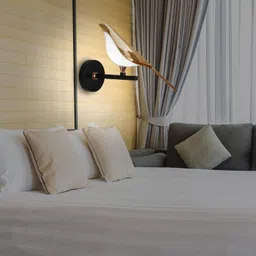 ADWAIT Modern Chirpy Bird Wall Lamp for Living Room, Bedroom, Dining Area | Fancy Wall Light Fixture for Home (Single Bird) image 4