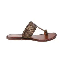 mochi Women Leather Slip Ons Sandal, (32-1800) image 3