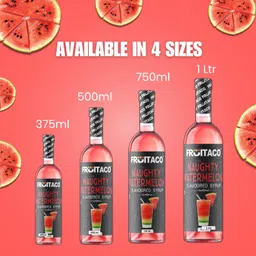 Fruitaco Watermelon Syrup: Perfect Mixer For Enhancing Mocktails & Cocktails, Drinks, And Mojitos At Parties, Conveniently Packaged In A 750Ml Bottle For All Your Mixing Needs image 5