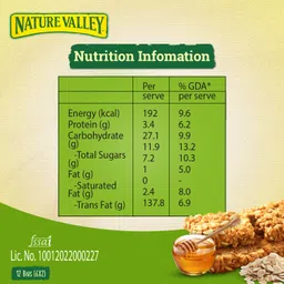 Nature Valley Crunchy Granola Bars | Multigrain Energy Bars| No Artificial Flavours | Contains Whole Grain Oats & Honey, 252g (12 Bars-PACK OF 6) image 3